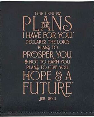 1220000326132 Hope And A Future Jeremiah 29:11 Checkbook Wallet Botanical
