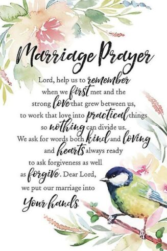 737682050060 Marriage Prayer (Plaque)
