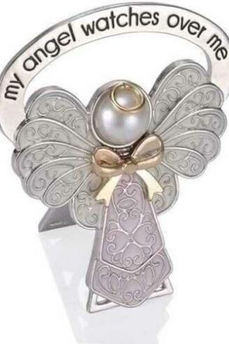 089945596861 Rhodium Child Bedside Angel