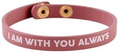 195002187849 I Am With You Always Snap Leather Adjustable (Bracelet/Wristband)