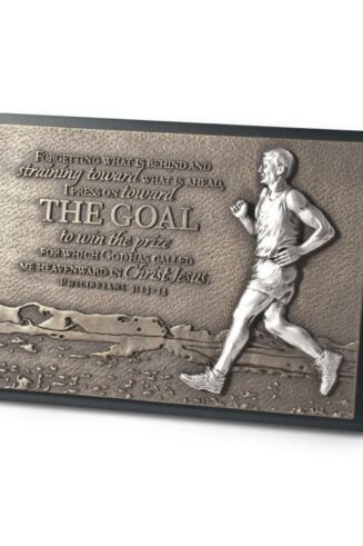 667665207559 Goal Male Runner Sculpture (Plaque)