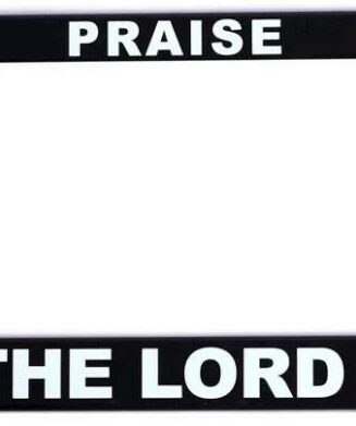 788200875665 Praise The Lord Auto Tag Frame