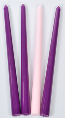 871241003002 Advent Candles Purple Pink