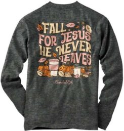 612978636022 Cherished Girl Fall For Jesus Long Sleeve (Small T-Shirt)