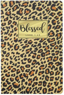 0612978553558 Leopard Journal Blessed - Luke 1:45