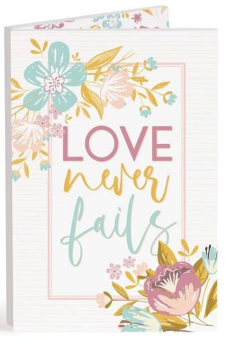 656200597651 Love Never Fails Keepsake Card