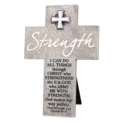 667665113652 Strength Gray Emblem Cross