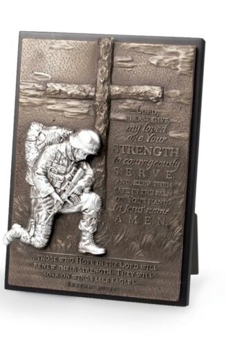 667665207672 Soldier Scupture Plaque