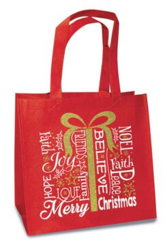 759830263207 Present Glitter Christmas Eco Tote