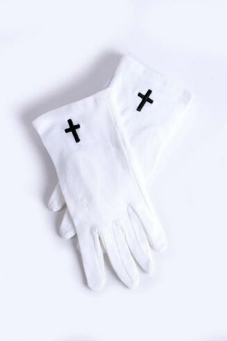 788200504046 Usher Gloves With Black Cross