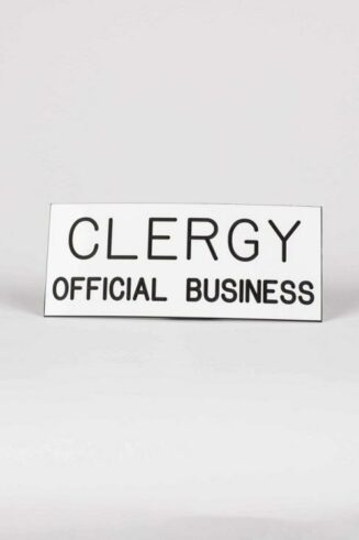 788200795826 Clergy Official Business Sign