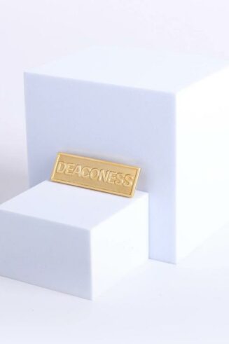 788200806225 Deaconess Pin Back Metal Badge