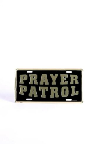 788200876938 Prayer Patrol Deluxe License Plate