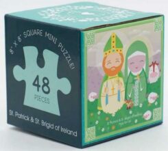 850042028056 Saint Patrick And Saint Brigid Of Ireland Mini Puzzle (Puppet)