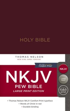 9780718095635 Pew Bible Large Print Edition Comfort Print