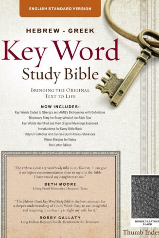 9781617155062 Hebrew Greek Key Word Study Bible