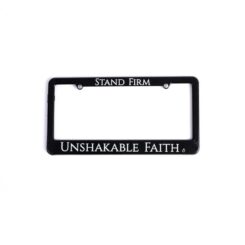 788200878062 Stand Firm Unshakeable Faith Auto Tag Frame