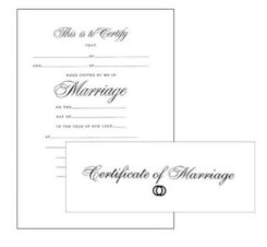 9780805472677 Certificate Of Marriage With Envelope