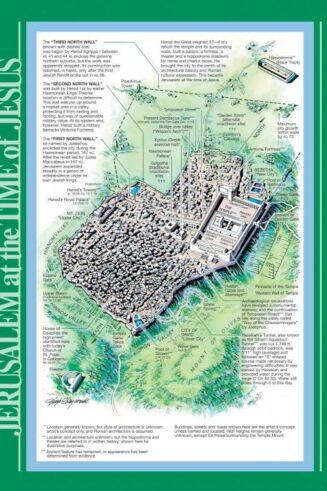 9781890947262 Jerusalem At The Time Of Jesus Wall Chart Laminated