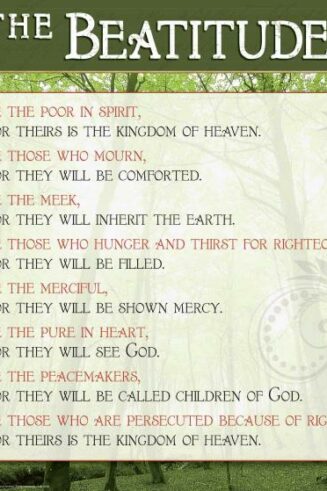 9789901983025 Beatitudes Wall Chart Laminated