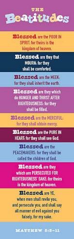 634337692487 Beatitudes Kids Version Bookmarks