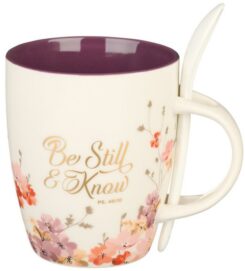 1220000139657 Be Still And Know Mug With Spoon