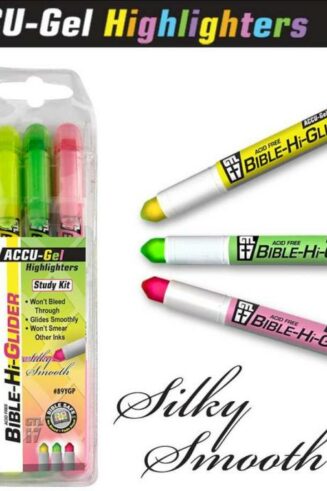 634989895472 Bible Hi Glider Accu Gel Highlighter 3 Pack