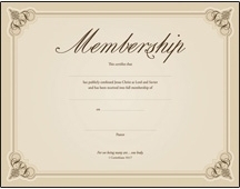 730817342221 Embossed Membership Certificate