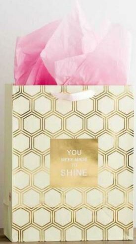 081983642081 Gold Hexies Shine Specialty Gift Bag