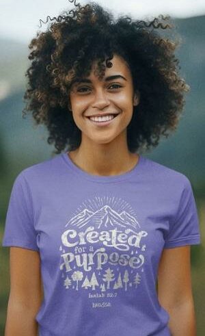 612978643389 Created For A Purpose (3XL T-Shirt)