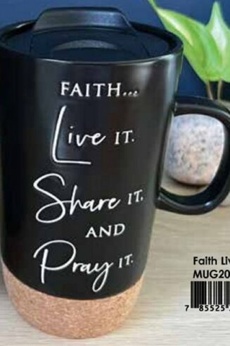 785525318846 Faith Live It Travel Mug With Lid