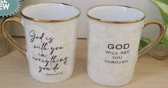 785525319010 God Is With You Decal Metallic Mug