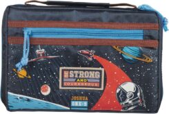 6006937170674 Fashion Polyester Bible Cover for Boys & Girls: Be Strong Inspirational Scriptur