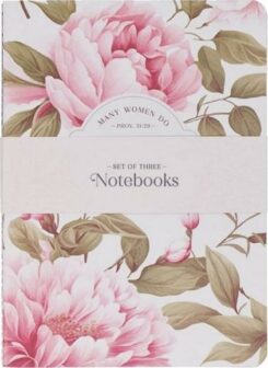 1220000326651 Noble Things Pink Floral Notebook Set Proverbs 31:29