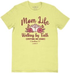 612978644904 Grace And Truth Mom Life Walking By Faith Stepping On Legos (Medium T-Shirt)