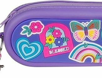6006937170476 Shine For Jesus Purple Silicone Pencil Case