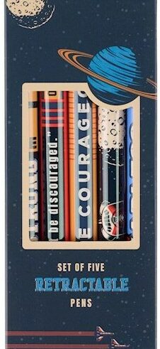 6006937171008 Be Courageous Blue Ink Ballpoint Pen Set Joshua 1:9