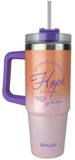 612978647110 Kerusso Hope Stainless Steel Mug With Straw 30 Oz