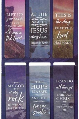 1220000134331 Set of 6 Lift Up Your Hands Scenic Nature Inspirational Magnetic Bible Verse Boo