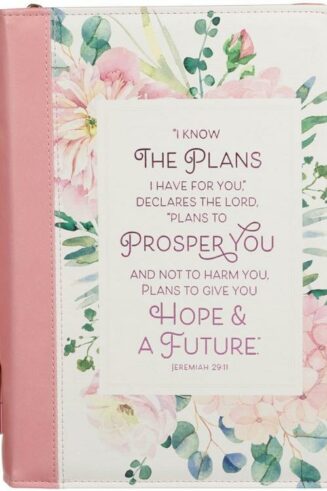 1220000326255 Fashion Vegan Leather Bible Cover for Women: I Know the Plans Inspirational Bibl