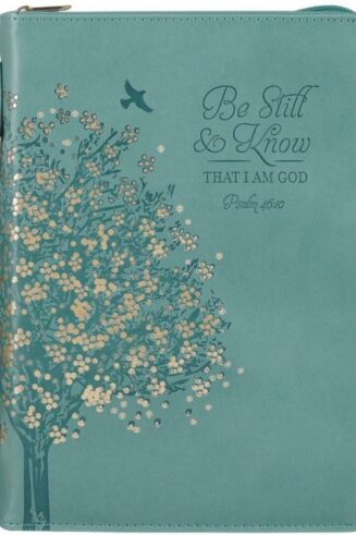 1220000326323 Fashion Vegan Leather Bible Cover for Women: Be Still & Know Inspirational Bible