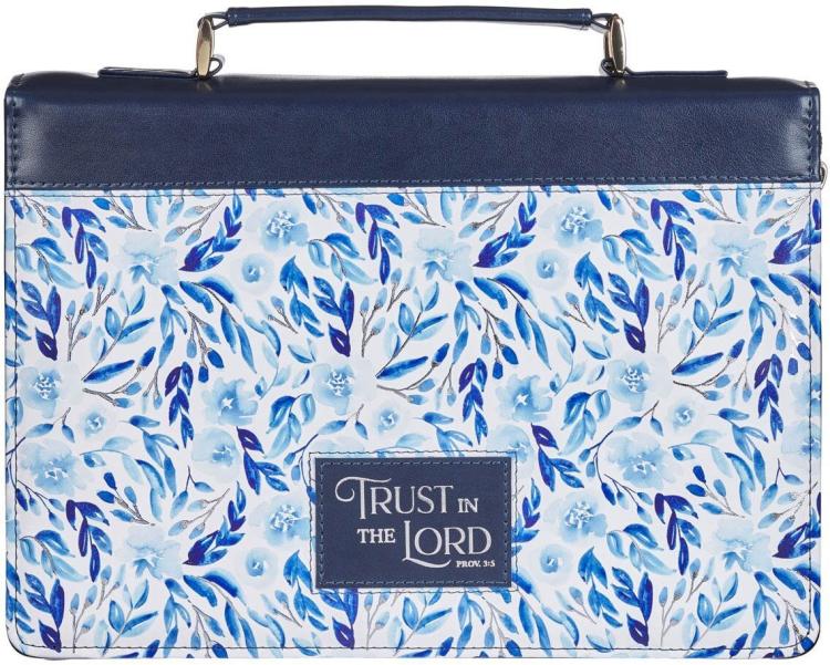 1220000327863 Fashion Premium Vegan Leather Inspirational Bible Cover for Women: Trust in the