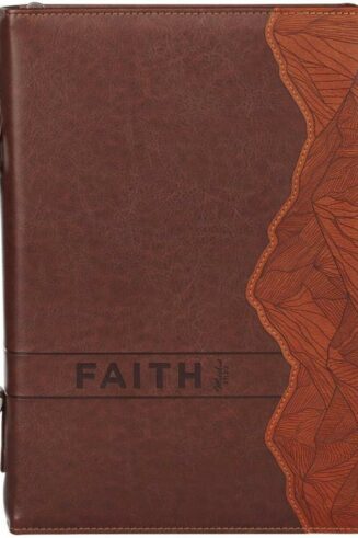 1220000329942 Classic Premium Vegan Leather Inspirational Bible Cover for Men & Women: Faith M
