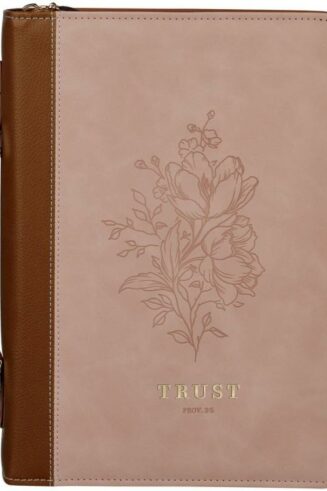 1220000329997 Premium Vegan Leather Inspirational Bible Cover for Women: Trust Encouraging Bib