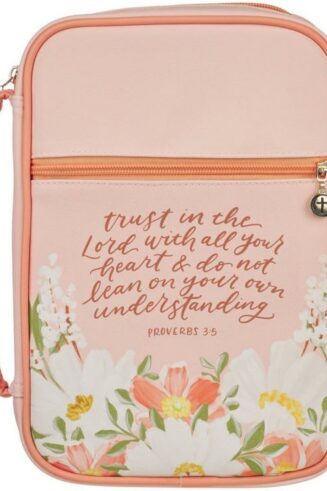 1220000721333 Premium Vegan Leather Inspirational Bible Cover for Women: Trust in the Lord Enc