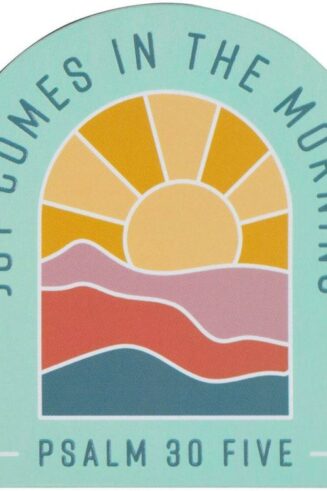 6006937161375 Inspirational Men & Women's Bible Verse Fridge Magnet: Joy Comes in the Morning