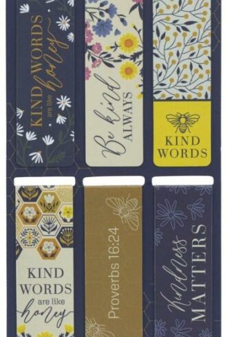 6006937166264 Colorful Inspirational Magnetic Scripture Bookmark Set for Women: Kind Words are