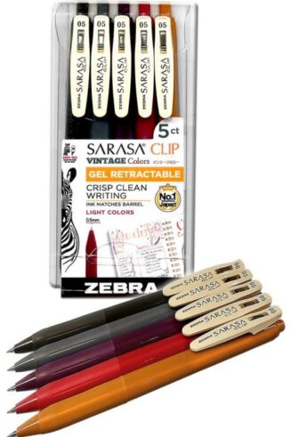 045888474451 Sarasa Clip Gel Pen Set Vintage Colors