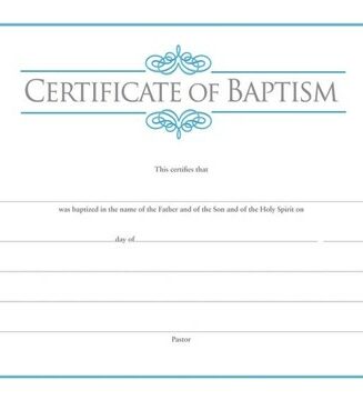 081407008806 Certificate Of Baptism