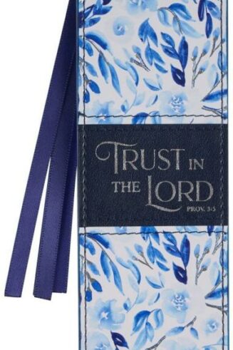 1220000327412 Premium Vegan Leather Inspirational Scripture Bookmark for Women: Trust in the L